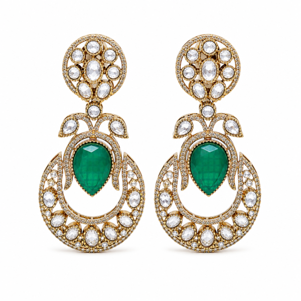 IMG_2778 Rushian Emerald Victorian Earrings