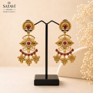 WhatsApp Image 2026-08-12 at 11.24.39 AM Floral Ruby Statement Earrings