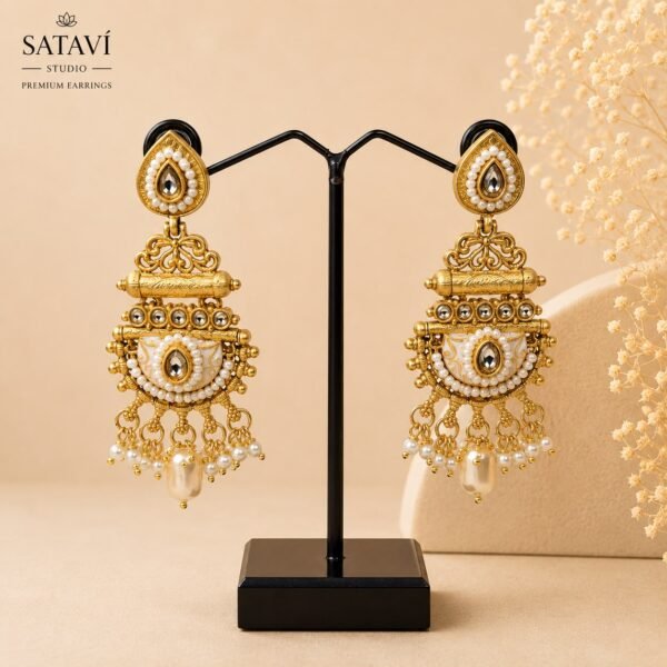 Pearl Heritage Statement Earrings