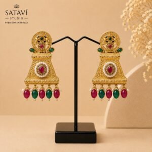 WhatsApp Image 2026-08-12 at 12.01.49 PM Royal Ruby Emerald Earrings Elegant temple-inspired earrings