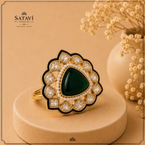 WhatsApp Image 2026-08-13 at 1.45.23 PM Emerald Kundan Statement Ring