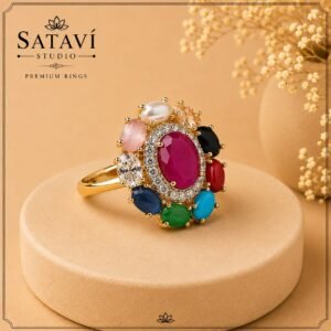 WhatsApp Image 2026-08-13 at 1.48.02 PM Navratna Royale Statement Ring