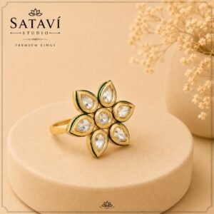 WhatsApp Image 2026-08-13 at 2.04.26 PM Floral Crystal Statement Ring